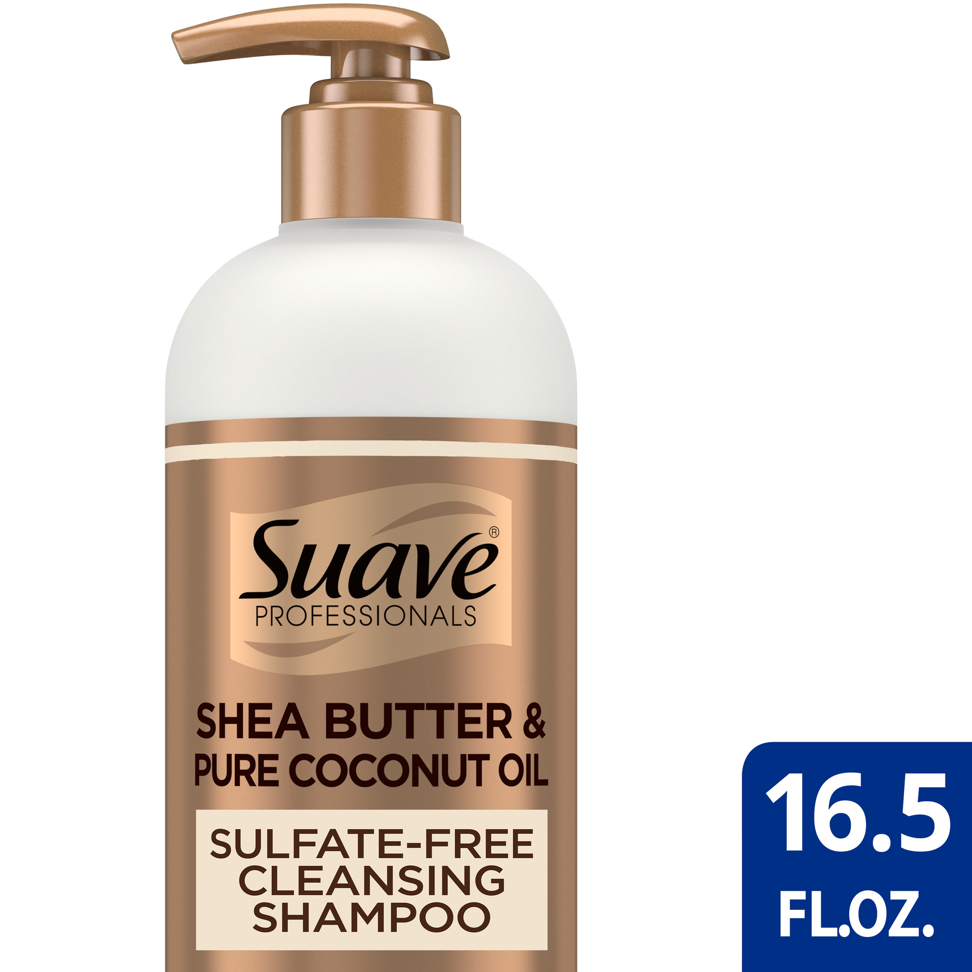 Suave Professionals Hair Shampoo Sulfate-Free Shea Butter and Coconut Oil, 16.5 - Walmart.com
