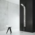 thumbnail image 5 of VIGO Brielle 68 in. H x 6 in. W 6-Jet Shower Panel System with Fixed Rainhead and Hand Shower Wand in Stainless Steel, 5 of 8