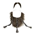 thumbnail image 1 of Bigote falso con trenzas para suministros para fiestas de cosplay, juegos de rol y accesorios de actuación, 1 of 8