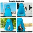 thumbnail image 6 of Gymax Portable Pop Up Privacy Shower Tent Toilet Changing Room Camping Hiking Blue, 6 of 10