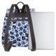 thumbnail image 3 of Easygdp Blue Ink Flowers Mochila de Cuero para Mujeres, Bolso de Hombro, Bolsos de Mano de Moda para Trabajo y Viajes, 3 of 4