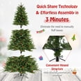 thumbnail image 4 of Gymax 7 FT Pre-Lit Xmas Tree 3-Minute-Setup Artificial Christmas Tree w/ LED Bulbs, 4 of 9