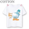 thumbnail image 3 of Camiseta de algodón de manga corta para niñas, informal, a la moda, con estampado de Mickey y Donald Duck de Disney, con bonitos dibujos animados, 3 of 5