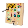 thumbnail image 3 of kusrkot Lights Switch Busy Board Montessori Toy Indoor Play Game Learning Skill Toy for, 3 of 9