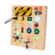 thumbnail image 3 of Tablero ocupado Montessori, tablero sensorial de actividad para niños, juguetes sensoriales, panel de control de madera, juguete de aprendizaje de, 3 of 9