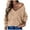 Khaki, variant on Lindreshi Sweaters for Women Fall Fashion WinterFashion Women Casual Long Sleeve Casual Solid Hollow Knit Sweater Tops
