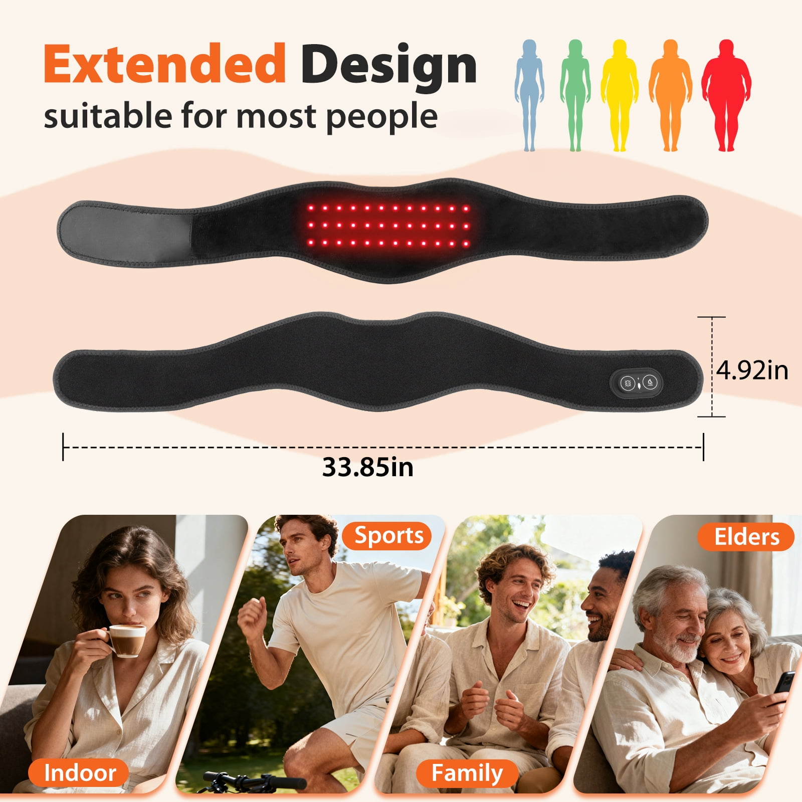 Cordless Neck Heating Pad, Neck Heated Massager with Heat Vibration Massage for Neck Relief, 3000mAh Battery Heating Pad for Neck, Ideal for Shoulders, Lower Back, Legs, and Arms