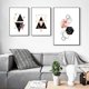 thumbnail image 3 of 6 Pcs/set Nordic Decoration Geometric Wall Art Canvas Painting Posters Decoration Canvas Pictures (, 3 of 5