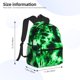 thumbnail image 2 of Disketp Green Tie Dye Mochila Ligera Clásica con Múltiples Bolsillos, Mochila Casual para Hombre y Mujer, Ideal para Escuela, Trabajo y Viajes, 2 of 6