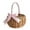 Pink, variant on 1 Pcs Wicker Woven Basket,6x3 Inch Multipurpose Willow Basket,Wicker Basket with Handle,for Storage and Decoration,Garden Harvest Basket for Easter Egg Gathering, Candy, Toys, Wedding(Pink)