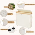thumbnail image 4 of Vicyak Toilet Paper Organizer Basket with Lid and Handle, 4 of 9
