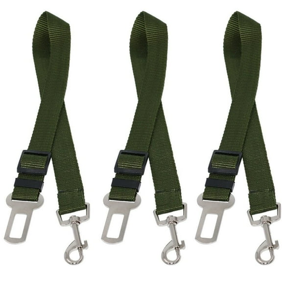 Magik 3 PCS Adjustable Pet Dog Cat Car Seat Belt Safety Leads Vehicle Seatbelt Harness