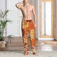 thumbnail image 2 of Kdxio Hippie Flower Pattern Men's Pajama Pants, Elastic Waist with Drawstring and Pockets, Comfortable Loungewear-3X-Large, 2 of 6