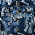 thumbnail image 4 of Karoyedx Jackets for Toddlers Toddler Baby Girl Jacket Floral Print Jean Long Sleeve Cardigan Button Denim Coat Dark Blue Size,12-18 Months, 4 of 7