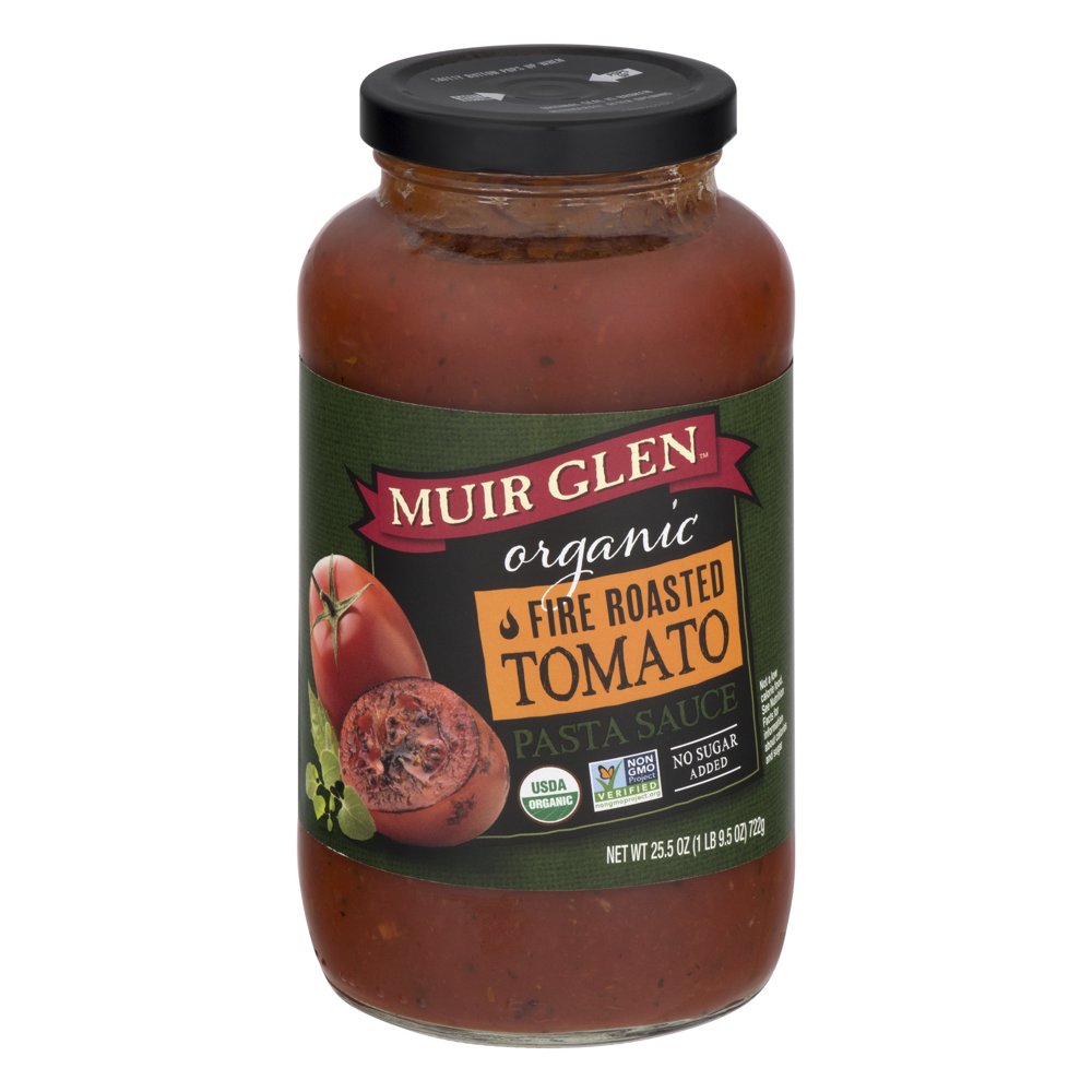 (2 Pack) Muir Glen Organic Fire Roasted Tomato Pasta Sauce, 25.5 oz