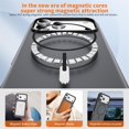 thumbnail image 3 of Magnetic Case for iPhone 17 Pro (6.3"),Compatible with MagSafe,Heavy-Duty Shockproof, Matte Anti-Fingerprint Micro-Sandblasted Hybrid Phone Cover,Black,For iPhone 17 Pro, 3 of 9