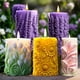 thumbnail image 2 of Moldes para velas cilíndricas con forma de flor de girasol, lavanda y lirio, molde de resina de silicona 3D para hacer jabón, velas, yeso, manualidades y decoración del hogar., 2 of 8