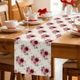 thumbnail image 5 of Pink Spring Floral Table Runner 72 Inches, Farmhouse Flowers Modern Art Bed Runner Dresser Scarves Tabletop for Indoor Outdoor Parties/Ceremony/Banquet, 18" x 72", 5 of 8