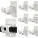 thumbnail image 1 of 8PCS No Drill Curtain Rod Brackets Upgraded Curtain Rod No Drilling Self Adhesive Curtain Rod Hooks with Screws, Nail Free Adjustable Curtain for Poles Less Than 4cm in Diameter (White), 1 of 5