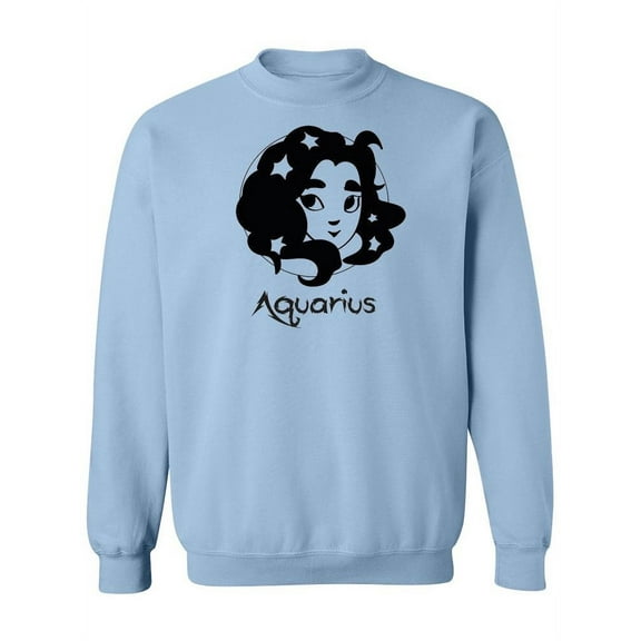 Female Zodiac Sign Aquarius. Sweatshirt Women -Image by Shutterstock, Female Medium