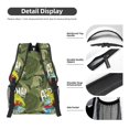 thumbnail image 4 of Rateoe Surfing Dinosaur Pattern Durable Student Backpack Laptop Bag- Ergonomic Design, Waterproof Twill Fabric - Ideal for School, Travel, and Outdoor Activities, 4 of 6