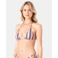 thumbnail image 6 of Roxy Stripe Out Reversible Tiki Tri - Size S - Color: Pink Combo, 6 of 9