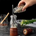 thumbnail image 4 of Pepper Mill,Wooden with Adjustable Ceramic Rotor - High Volume Peppercorn Salt Mill,8 Inches Tall, 4 of 5