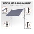 thumbnail image 3 of Retractable Patio Awning 98x47 Inch, Sun Shade Shelter with Crank Handle - UV80+ Protection, Adjustable Height, Easy Install, 3 of 7