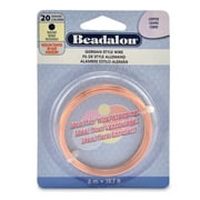 Beadalon German Style Wire-Copper Round - 20 Gauge, 19.7'