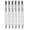 White, variant on 6Pcs Retractable Metal Ballpoint Pen 1.0MM Write Smoohtly Refillable Business Signing Pen with Metal Pen Clip for Office