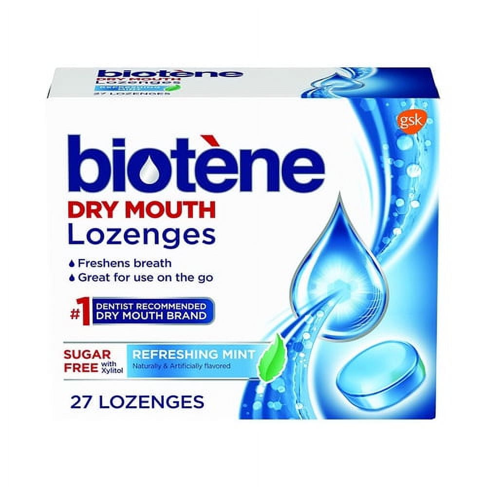 Biotene Dry Mouth Relief Lozenges, Sugar Free, Refreshing Mint