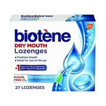 Biotene Dry Mouth Lozenges, Refreshing Sugar Free Mints, 27 Ea, 2 Pack