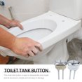 Lixi 2pcs Toilet Flush Button Universal Toilet Water Tank Plastic