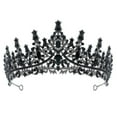 thumbnail image 2 of Uooqdmx Tiaras for Women, Crowns for Women, Prom Accessories, Women Hair Accessories Ladies Girls Headwear, Princess Costume Women, Black One Size, 2 of 3