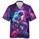 thumbnail image 4 of Camisas hawaianas con estampado 3D de astronauta para hombre, camisas con solapa de astronauta, camisetas holgadas con botones para la calle, mangas cortas, estilo hawaiano, 4 of 4