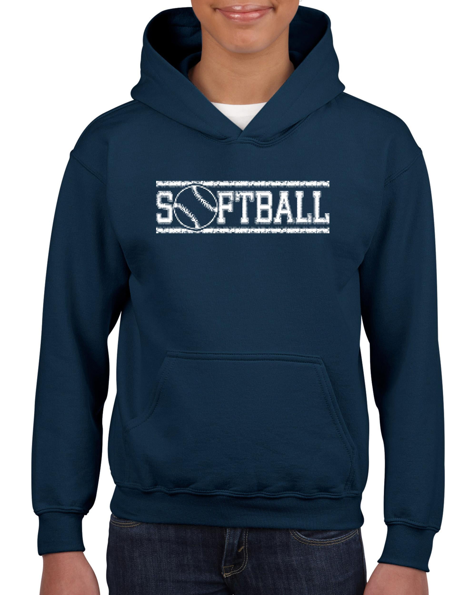 Artix Youth Softball with Ball Hoodie For Girls and Boys Sweatshirt