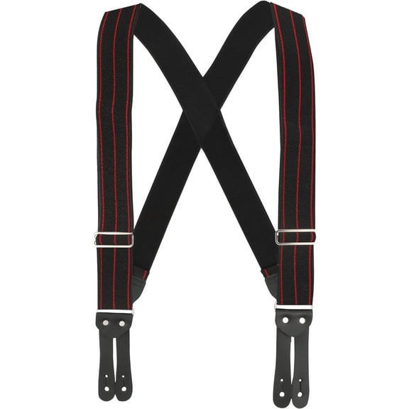 SuspenderStore Welch Tuff Stuff Button Work Suspenders - 2 Inch Wide