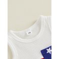 thumbnail image 6 of Toddler Baby Boys 4th of July Outfits Patchwork Crew Neck Sleeveless Tank Tops and Star Print Shorts Set Summer 2Pcs Independence Day Clothes, 6 of 8