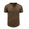 thumbnail image 7 of 3 Button Shirts for Men Black Tshirt Men Mens Pocket T Shirt Mens Printing Shirt Cotton Shirts Comfort Colors Mens Tshirt, 7 of 7