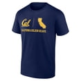 thumbnail image 2 of Men's Fanatics Navy Cal Bears State Lock In T-Shirt, 2 of 3