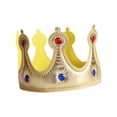 thumbnail image 1 of King Crown Costume Accesorio Ajustable Hombres Mujeres King Crown Hat Cumpleaños Crown Hat para baile de disfraces Masquerade Photo Props Sunnimix Corona del rey, 1 of 8