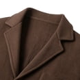 thumbnail image 5 of USNSM Mens Shawl Collar Blazer Knit Sweater Fashion Cardigan Button Down Jacket Slim Fit Open Front Long Sleeve Coats Brown M, 5 of 6