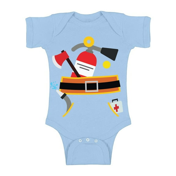 18 Months Boy Clothes - NB 6M 1 Year 2 Year Old 18 Months - Funny Fireman Romper
