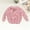 Pink, variant on Custom Kids Girl Sweater Oversize Pullover Kitted Comfortable Clothing