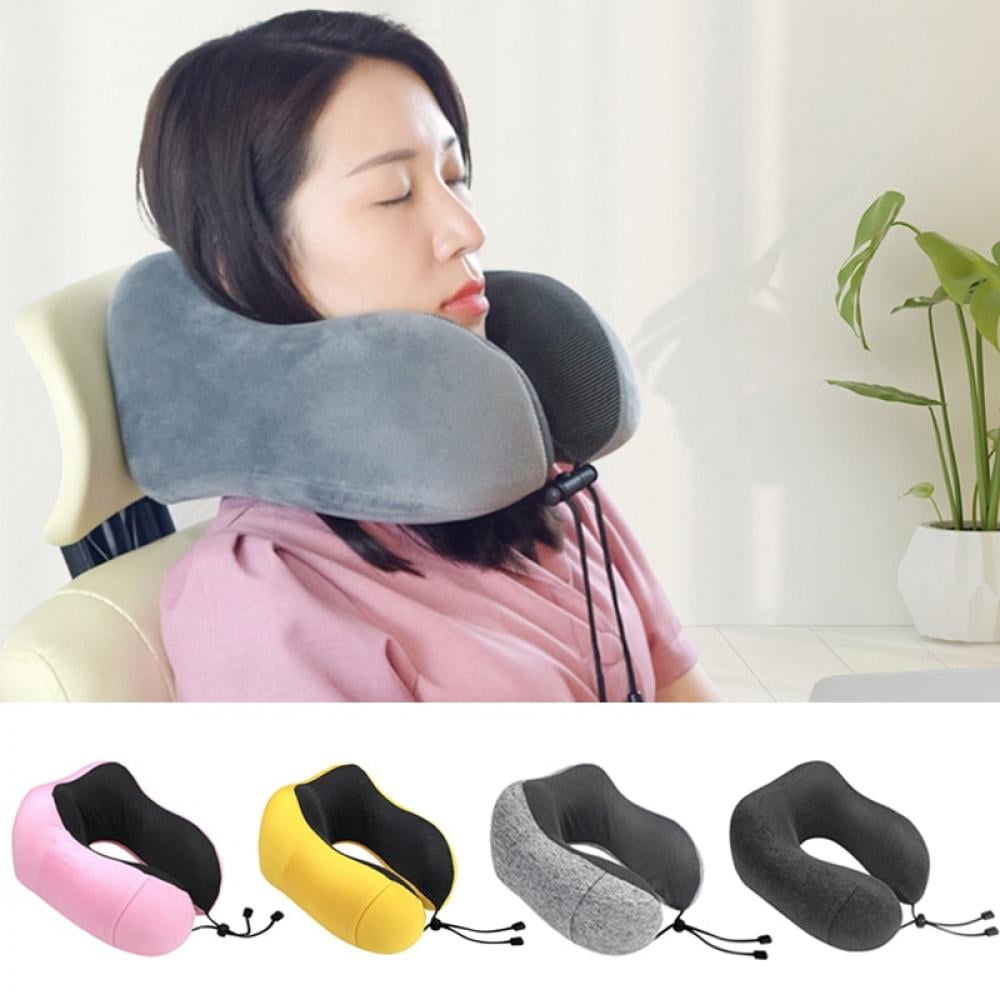 Premium Super-Soft Bamboo Neck/Travel Pillow, U Shape, Memory Foam