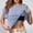 Light Blue, variant on WRFWUL Womens 2 Pack Cap Sleeve Tank Tops with Built in Bra Casual Crew Neck T-Shirts Summer Basic Padded Yoga Athletic Shelf Bra Tops