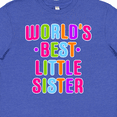 thumbnail image 4 of Inktastic Worlds Best Little Sister Youth T-Shirt, 4 of 5