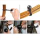 thumbnail image 4 of 200 Piezas Cuerdas EláSticas con Bolas, Lazos EláSticos Lazos para Carpas Pancartas de Tiendas, Postes de Bandera, Lona (Negro), 4 of 5