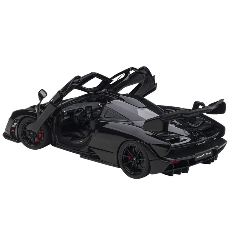 ミニカー Autoart 1/18 McLaren Senna Black Mclaren Senna Stealth Cosmos Black with Carbon Accents 1/18