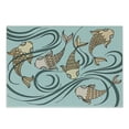 thumbnail image 1 of Goldfish Cutting Board, Illustration with Floating Fish in the Sea Underwater Sea Ocean Nature, Decorative Tempered Glass Cutting and Serving Board, in 3 Sizes, by Ambesonne, 1 of 2